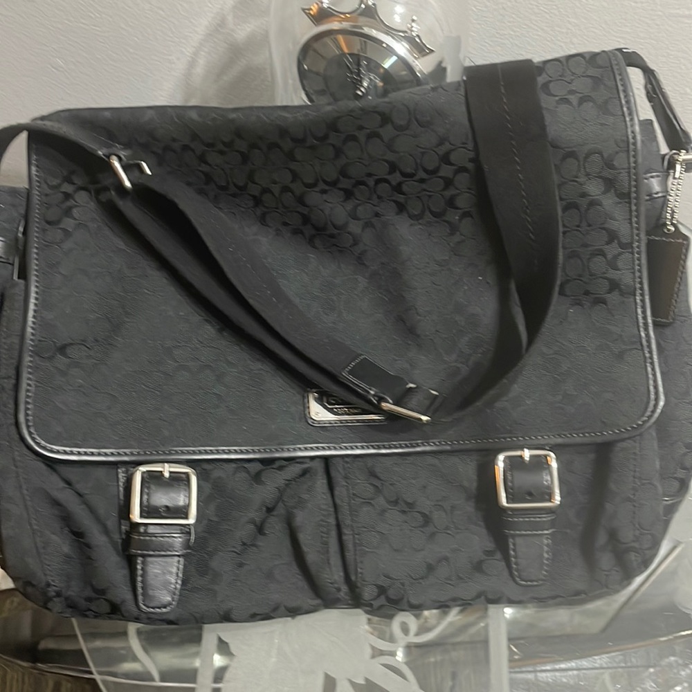 Coach messenger laptop bag